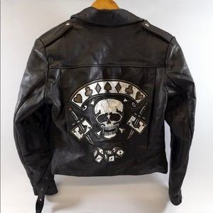 Vintage REVI Leather and Suede Embroidered Jacket Size Large